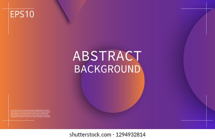 Geometric background. Minimal abstract cover design. Creative colorful wallpaper. Trendy gradient poster. Vector illustration.