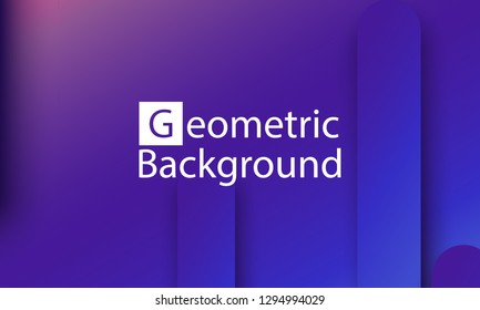 Geometric background. Minimal abstract cover design. Creative colorful wallpaper. Trendy gradient poster. Vector illustration.