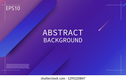 Geometric background. Minimal abstract cover design. Creative colorful wallpaper. Trendy gradient poster. Vector illustration.