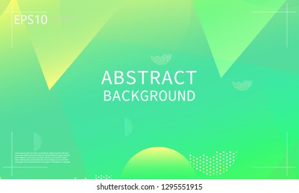 Geometric background. Minimal abstract cover design. Creative colorful wallpaper. Trendy gradient poster. Vector illustration.