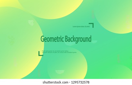 Geometric background. Minimal abstract cover design. Creative colorful wallpaper. Trendy gradient poster. Vector illustration.