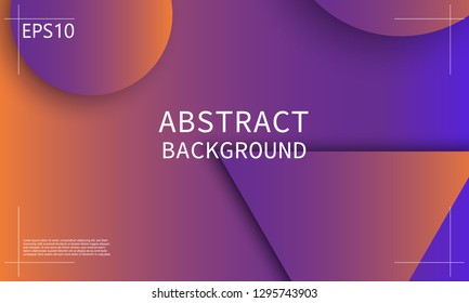 Geometric background. Minimal abstract cover design. Creative colorful wallpaper. Trendy gradient poster. Vector illustration.