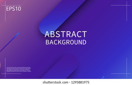 Geometric background. Minimal abstract cover design. Creative colorful wallpaper. Trendy gradient poster. Vector illustration.