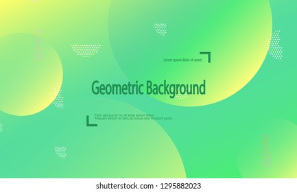Geometric background. Minimal abstract cover design. Creative colorful wallpaper. Trendy gradient poster. Vector illustration.