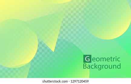 Geometric background. Minimal abstract cover design. Creative colorful wallpaper. Trendy gradient poster. Vector illustration.