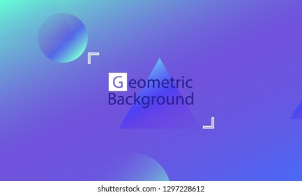Geometric background. Minimal abstract cover design. Creative colorful wallpaper. Trendy gradient poster. Vector illustration.