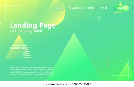 Geometric background. Minimal abstract cover design. Creative colorful wallpaper. Trendy gradient poster. Vector illustration.