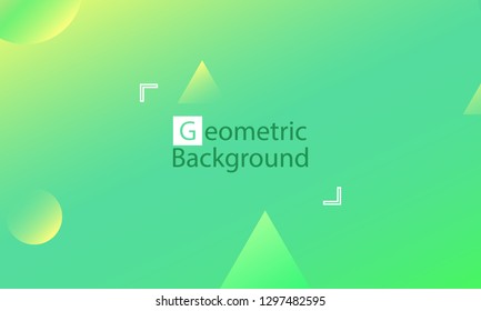 Geometric background. Minimal abstract cover design. Creative colorful wallpaper. Trendy gradient poster. Vector illustration.