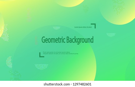 Geometric background. Minimal abstract cover design. Creative colorful wallpaper. Trendy gradient poster. Vector illustration.