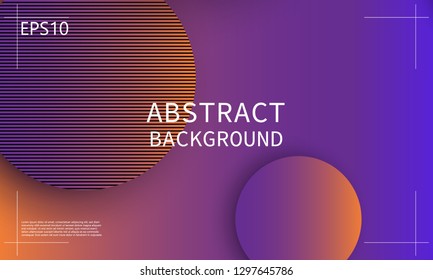 Geometric background. Minimal abstract cover design. Creative colorful wallpaper. Trendy gradient poster. Vector illustration.