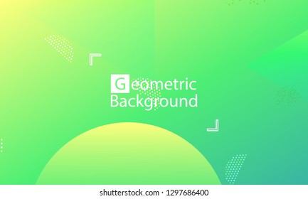 Geometric background. Minimal abstract cover design. Creative colorful wallpaper. Trendy gradient poster. Vector illustration.
