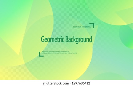 Geometric background. Minimal abstract cover design. Creative colorful wallpaper. Trendy gradient poster. Vector illustration.