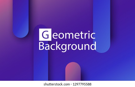 Geometric background. Minimal abstract cover design. Creative colorful wallpaper. Trendy gradient poster. Vector illustration.