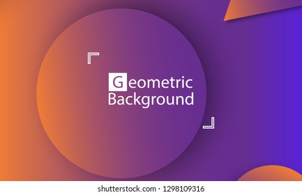 Geometric background. Minimal abstract cover design. Creative colorful wallpaper. Trendy gradient poster. Vector illustration.