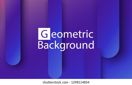 Geometric background. Minimal abstract cover design. Creative colorful wallpaper. Trendy gradient poster. Vector illustration.
