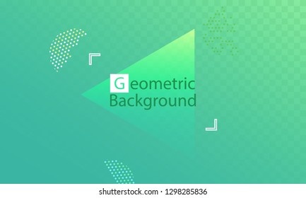 Geometric background. Minimal abstract cover design. Creative colorful wallpaper. Trendy gradient poster. Vector illustration.