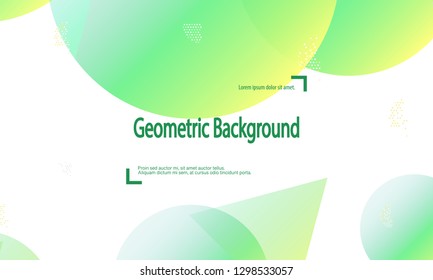 Geometric background. Minimal abstract cover design. Creative colorful wallpaper. Trendy gradient poster. Vector illustration.