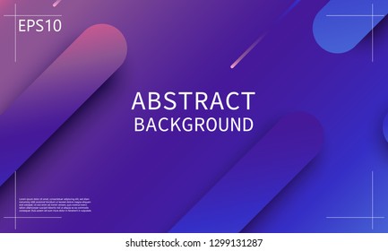 Geometric background. Minimal abstract cover design. Creative colorful wallpaper. Trendy gradient poster. Vector illustration.
