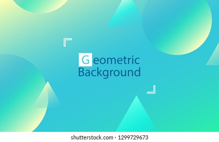 Geometric background. Minimal abstract cover design. Creative colorful wallpaper. Trendy gradient poster. Vector illustration.