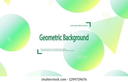 Geometric background. Minimal abstract cover design. Creative colorful wallpaper. Trendy gradient poster. Vector illustration.