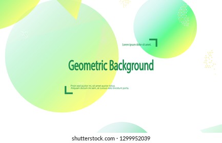 Geometric background. Minimal abstract cover design. Creative colorful wallpaper. Trendy gradient poster. Vector illustration.