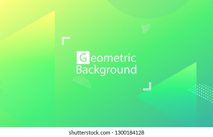 Geometric background. Minimal abstract cover design. Creative colorful wallpaper. Trendy gradient poster. Vector illustration.