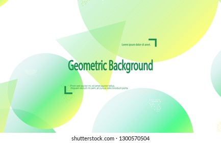 Geometric background. Minimal abstract cover design. Creative colorful wallpaper. Trendy gradient poster. Vector illustration.