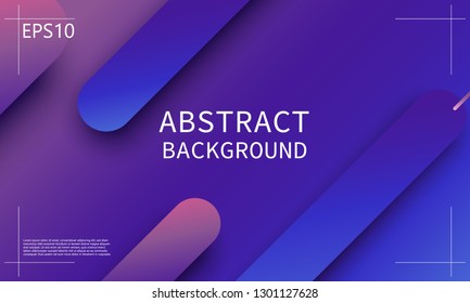 Geometric background. Minimal abstract cover design. Creative colorful wallpaper. Trendy gradient poster. Vector illustration.