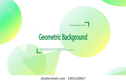 Geometric background. Minimal abstract cover design. Creative colorful wallpaper. Trendy gradient poster. Vector illustration.