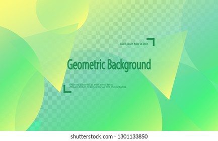 Geometric background. Minimal abstract cover design. Creative colorful wallpaper. Trendy gradient poster. Vector illustration.