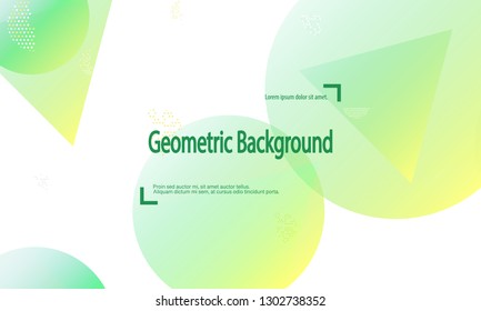 Geometric background. Minimal abstract cover design. Creative colorful wallpaper. Trendy gradient poster. Vector illustration.
