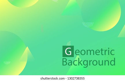 Geometric background. Minimal abstract cover design. Creative colorful wallpaper. Trendy gradient poster. Vector illustration.