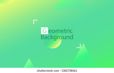 Geometric background. Minimal abstract cover design. Creative colorful wallpaper. Trendy gradient poster. Vector illustration.