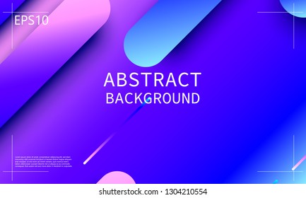 Geometric background. Minimal abstract cover design. Creative colorful wallpaper. Trendy gradient poster. Vector illustration.