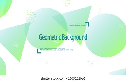 Geometric background. Minimal abstract cover design. Creative colorful wallpaper. Trendy gradient poster. Vector illustration.