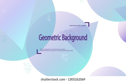 Geometric background. Minimal abstract cover design. Creative colorful wallpaper. Trendy gradient poster. Vector illustration.