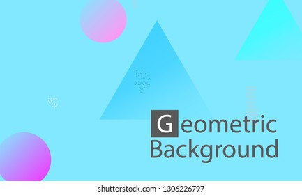 Geometric background. Minimal abstract cover design. Creative colorful wallpaper. Trendy gradient poster. Vector illustration.