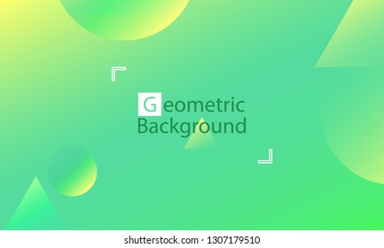 Geometric background. Minimal abstract cover design. Creative colorful wallpaper. Trendy gradient poster. Vector illustration.