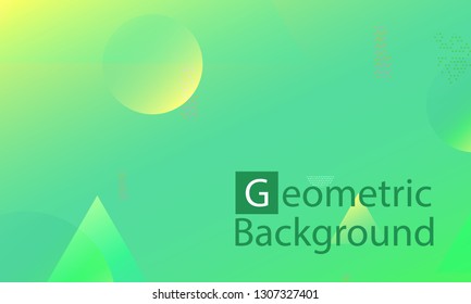 Geometric background. Minimal abstract cover design. Creative colorful wallpaper. Trendy gradient poster. Vector illustration.