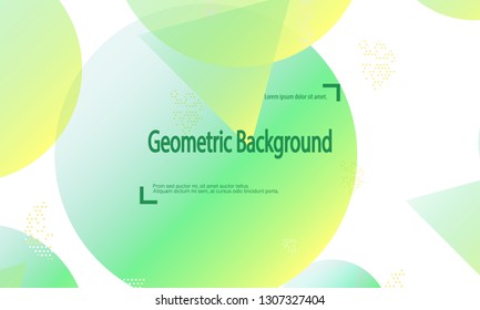 Geometric background. Minimal abstract cover design. Creative colorful wallpaper. Trendy gradient poster. Vector illustration.