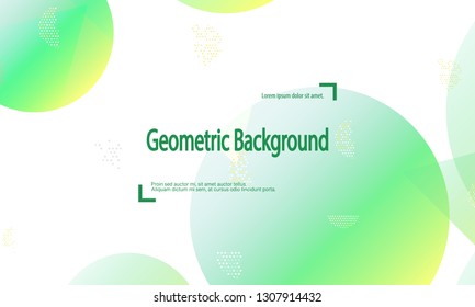 Geometric background. Minimal abstract cover design. Creative colorful wallpaper. Trendy gradient poster. Vector illustration.