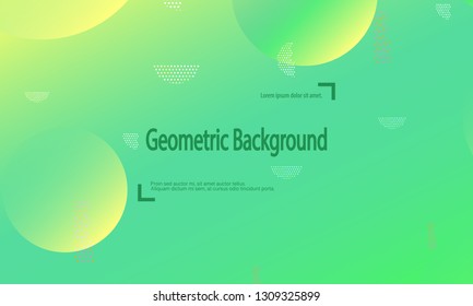Geometric background. Minimal abstract cover design. Creative colorful wallpaper. Trendy gradient poster. Vector illustration.