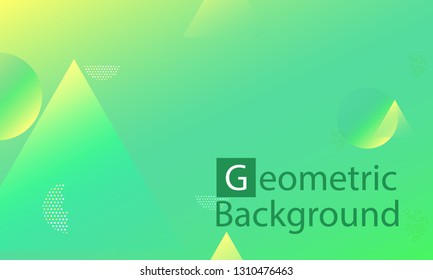 Geometric background. Minimal abstract cover design. Creative colorful wallpaper. Trendy gradient poster. Vector illustration.