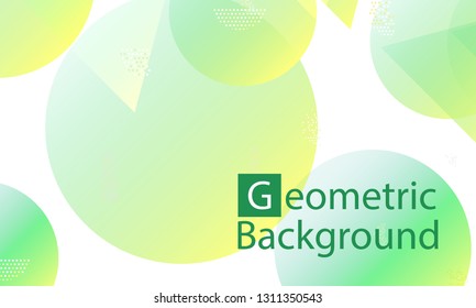 Geometric background. Minimal abstract cover design. Creative colorful wallpaper. Trendy gradient poster. Vector illustration.