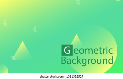 Geometric background. Minimal abstract cover design. Creative colorful wallpaper. Trendy gradient poster. Vector illustration.