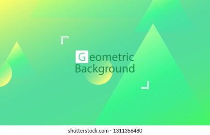 Geometric background. Minimal abstract cover design. Creative colorful wallpaper. Trendy gradient poster. Vector illustration.