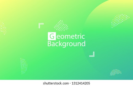 Geometric background. Minimal abstract cover design. Creative colorful wallpaper. Trendy gradient poster. Vector illustration.