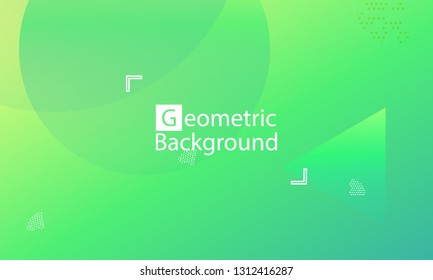 Geometric background. Minimal abstract cover design. Creative colorful wallpaper. Trendy gradient poster. Vector illustration.