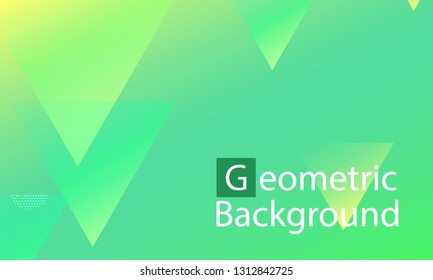 Geometric background. Minimal abstract cover design. Creative colorful wallpaper. Trendy gradient poster. Vector illustration.
