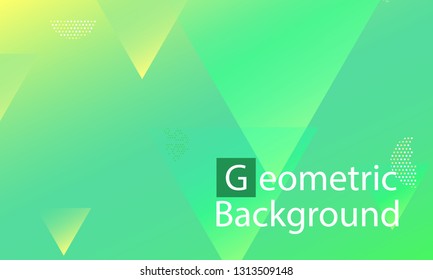 Geometric background. Minimal abstract cover design. Creative colorful wallpaper. Trendy gradient poster. Vector illustration.